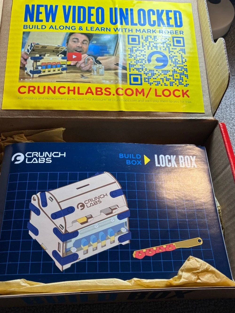 Lock Box Crunch Labs Box Science Not Used Open Box Educational Toy